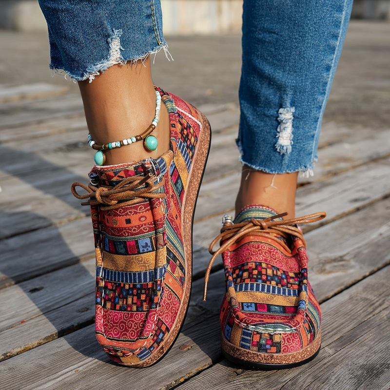 Kolorowe damskie buty – Unikalny styl boho z wygodnym noszeniem
