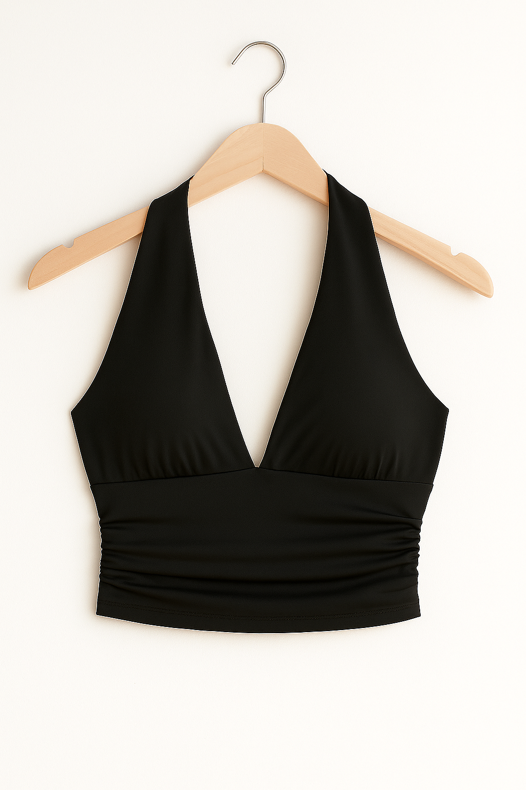 Damski top bez rękawów z dekoltem w serek – Wygodny i stylowy