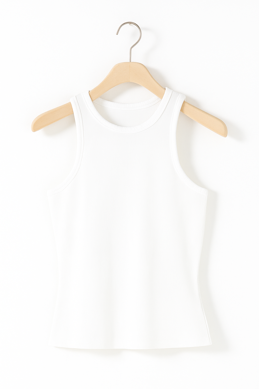 Top Lina bez rękawów z drobną fakturą