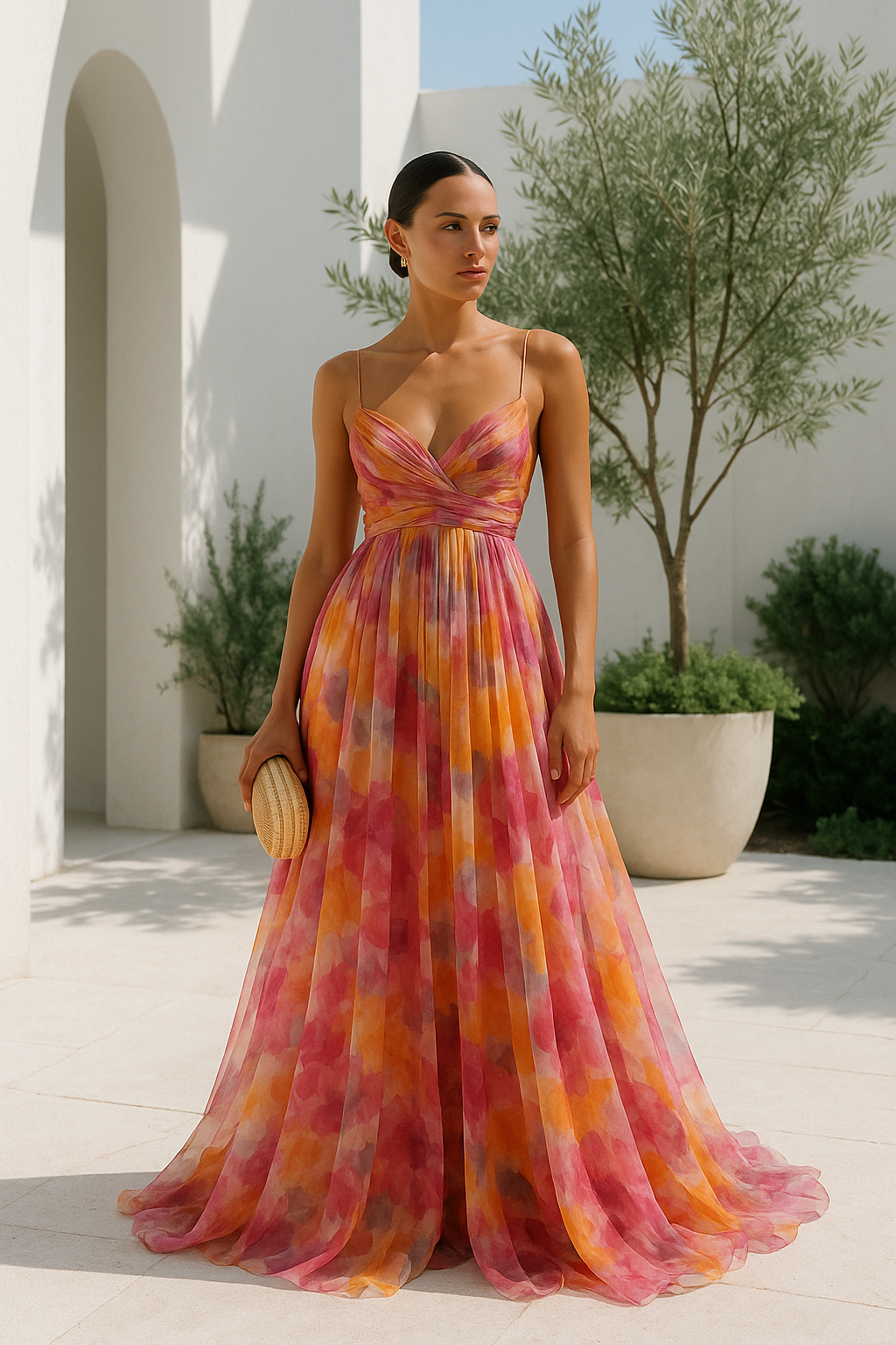 Flora | Maxi Letnia Sukienka w Kwiaty – Zwiewna & Kobieca