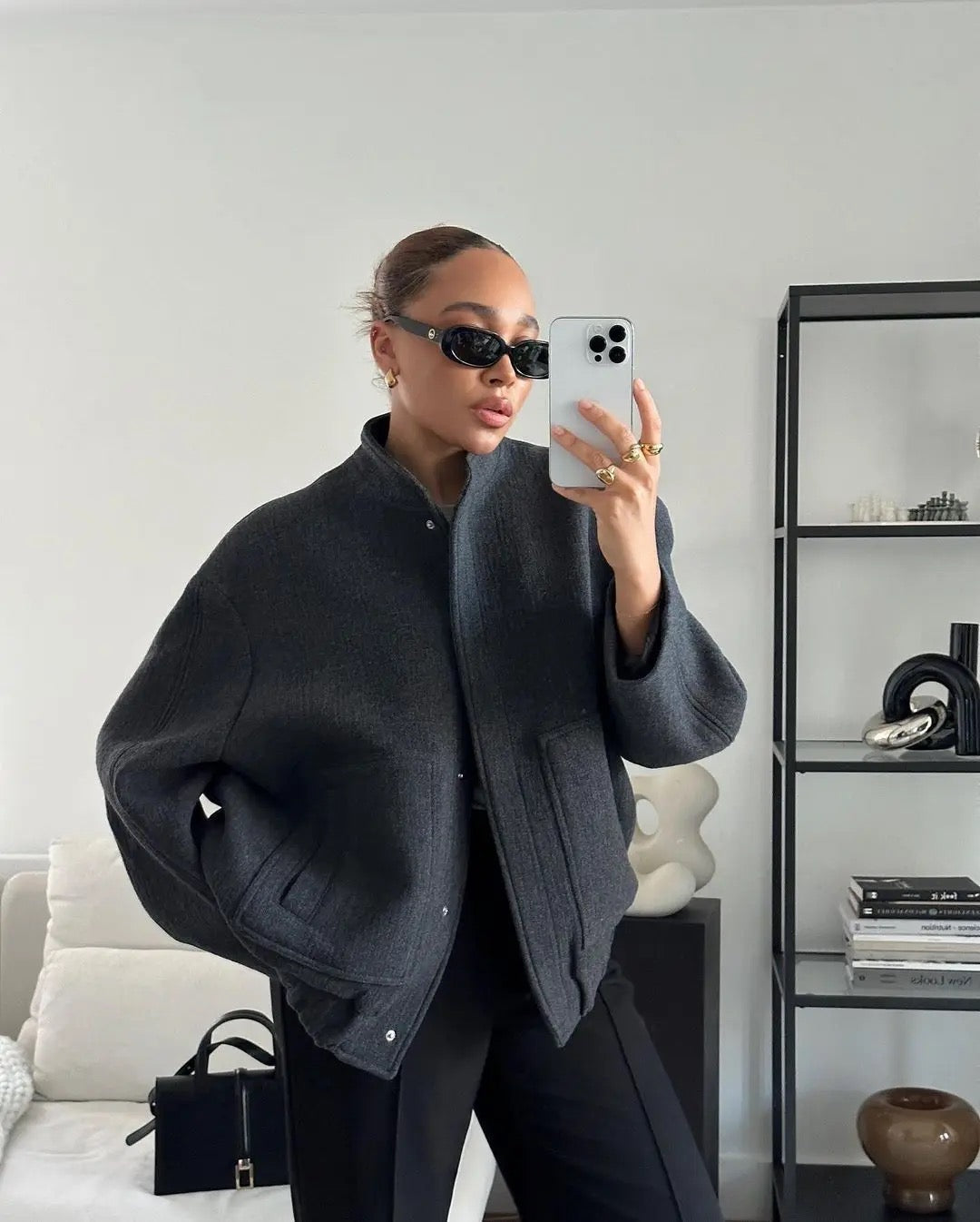 CAMILLE | Ciepła Kurtka Tweedowa Damska – Stylowa i Ponadczasowa