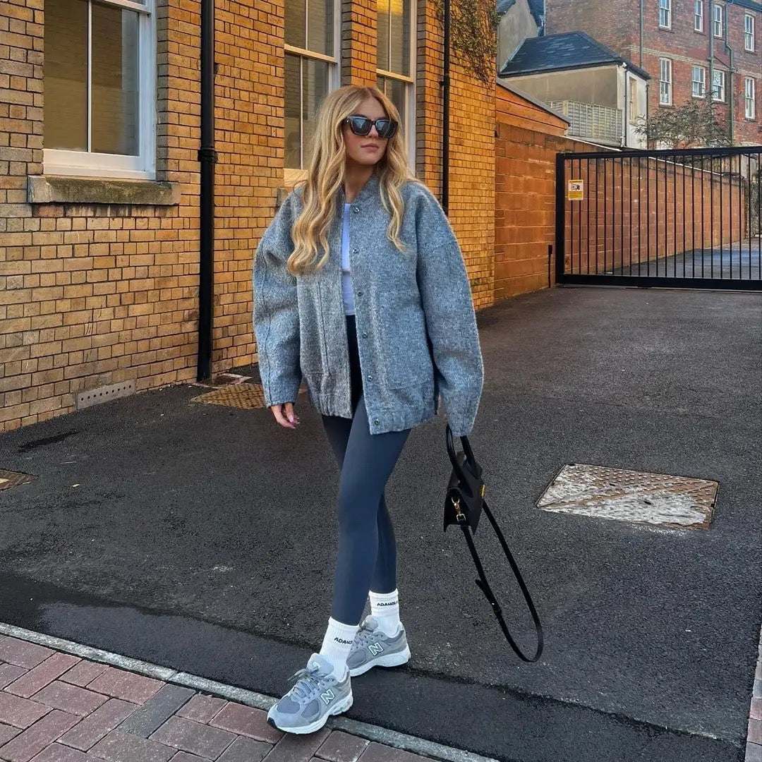 CAMILLE | Ciepła Kurtka Tweedowa Damska – Stylowa i Ponadczasowa