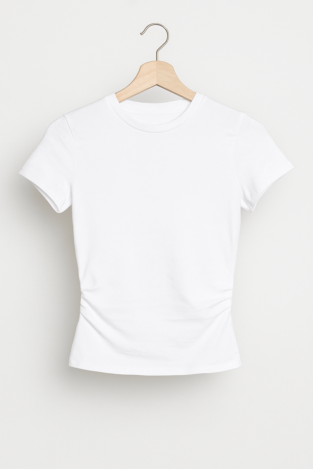 Top Laila z okrągłym dekoltem i krótkim rękawem