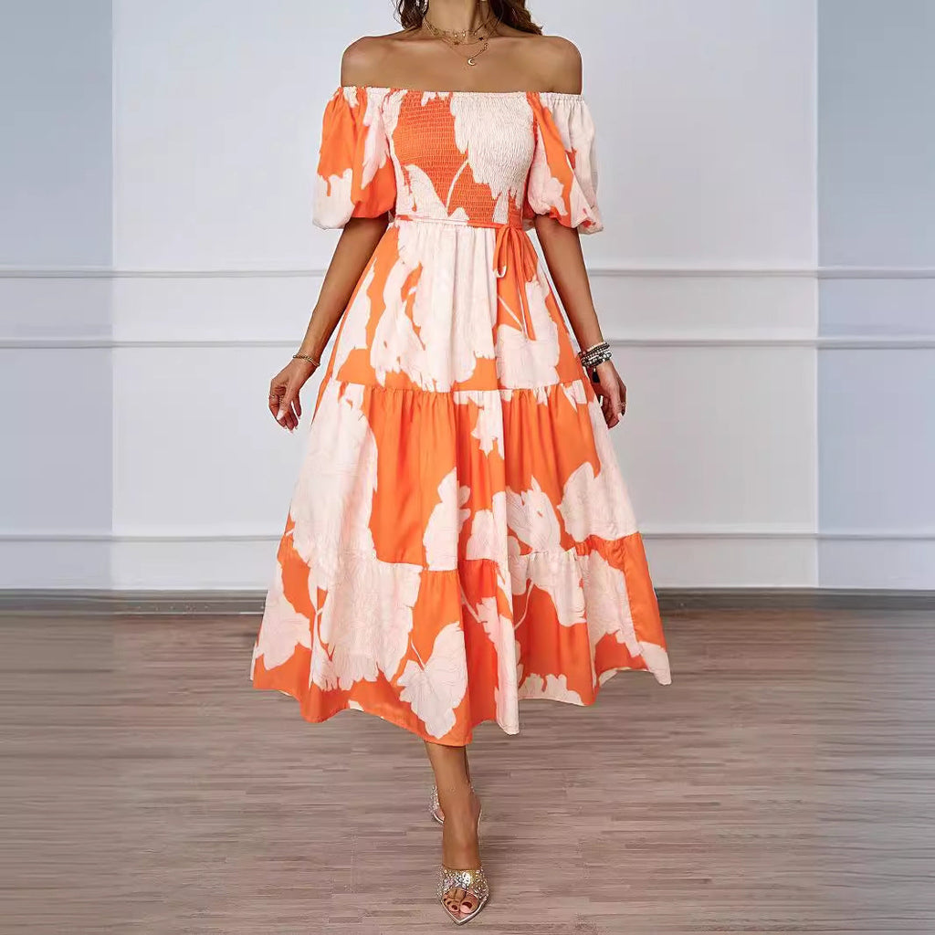 Stela z odkrytymi ramionami Midi z eleganckimi detalami