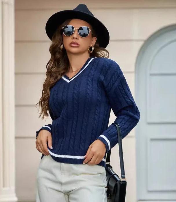 Celeste | Sweter z dzianiny z tunelem – Stylowy i Wygodny