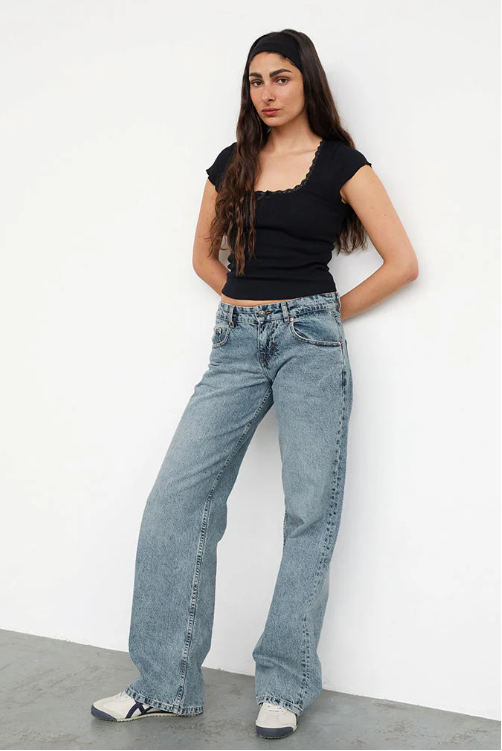 Damskie Jeansy Mila Low-Rise | Modne i Wygodne