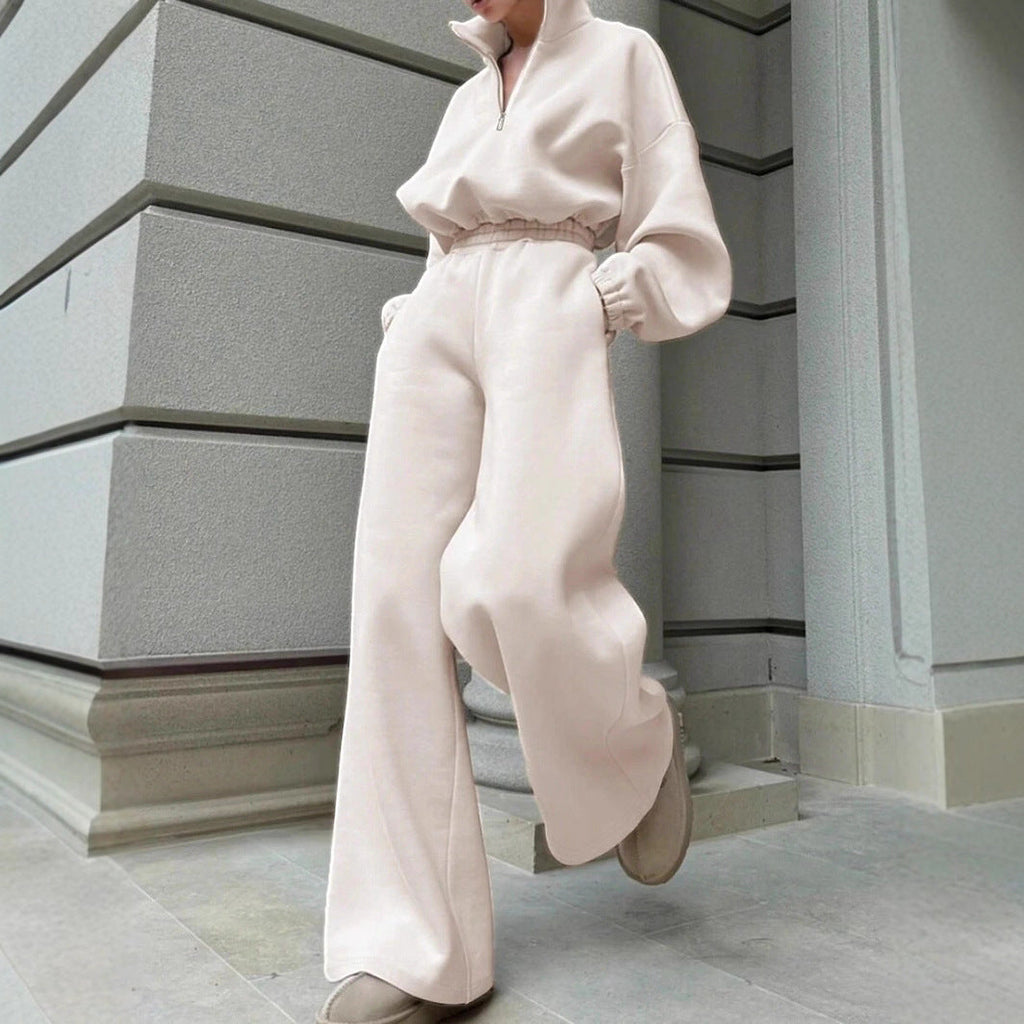 Damski Sweter – Zamek Pół i Nowoczesny Krój – Casualowy Styl