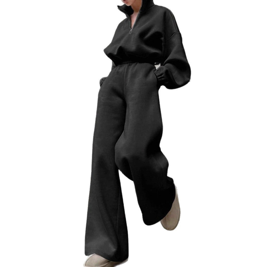 Damski Sweter – Zamek Pół i Nowoczesny Krój – Casualowy Styl