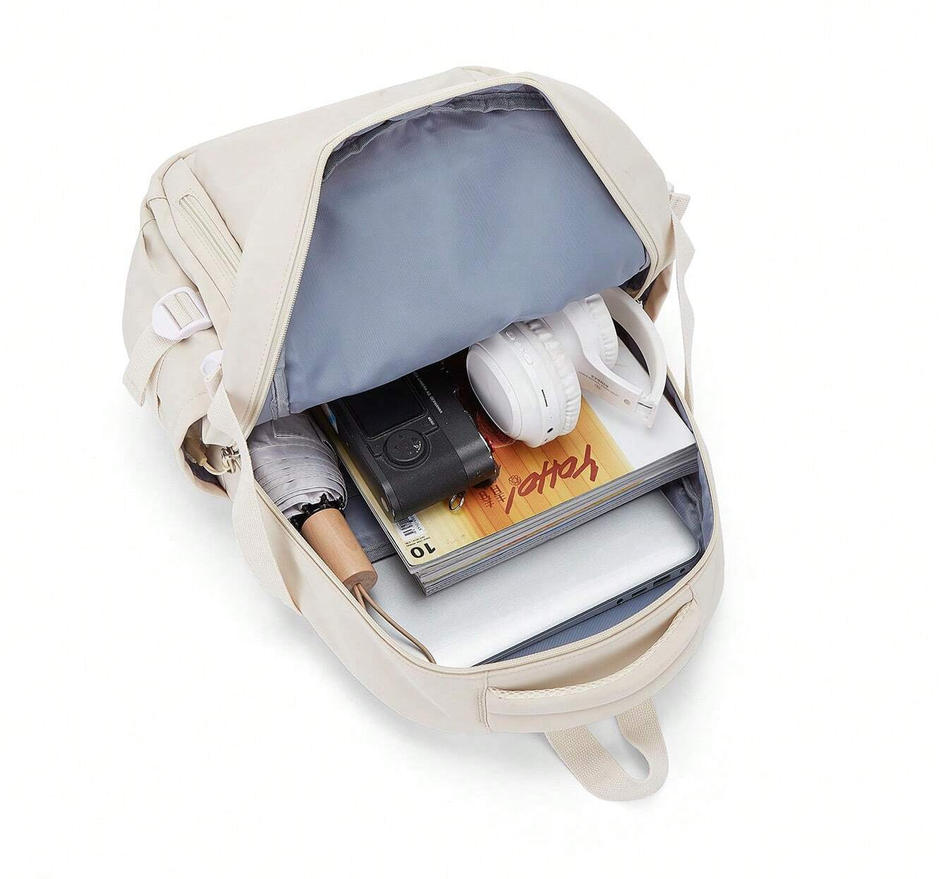 Wodoodporny damski plecak z kieszenią na laptopa – pojemna i praktyczna torba szkolna