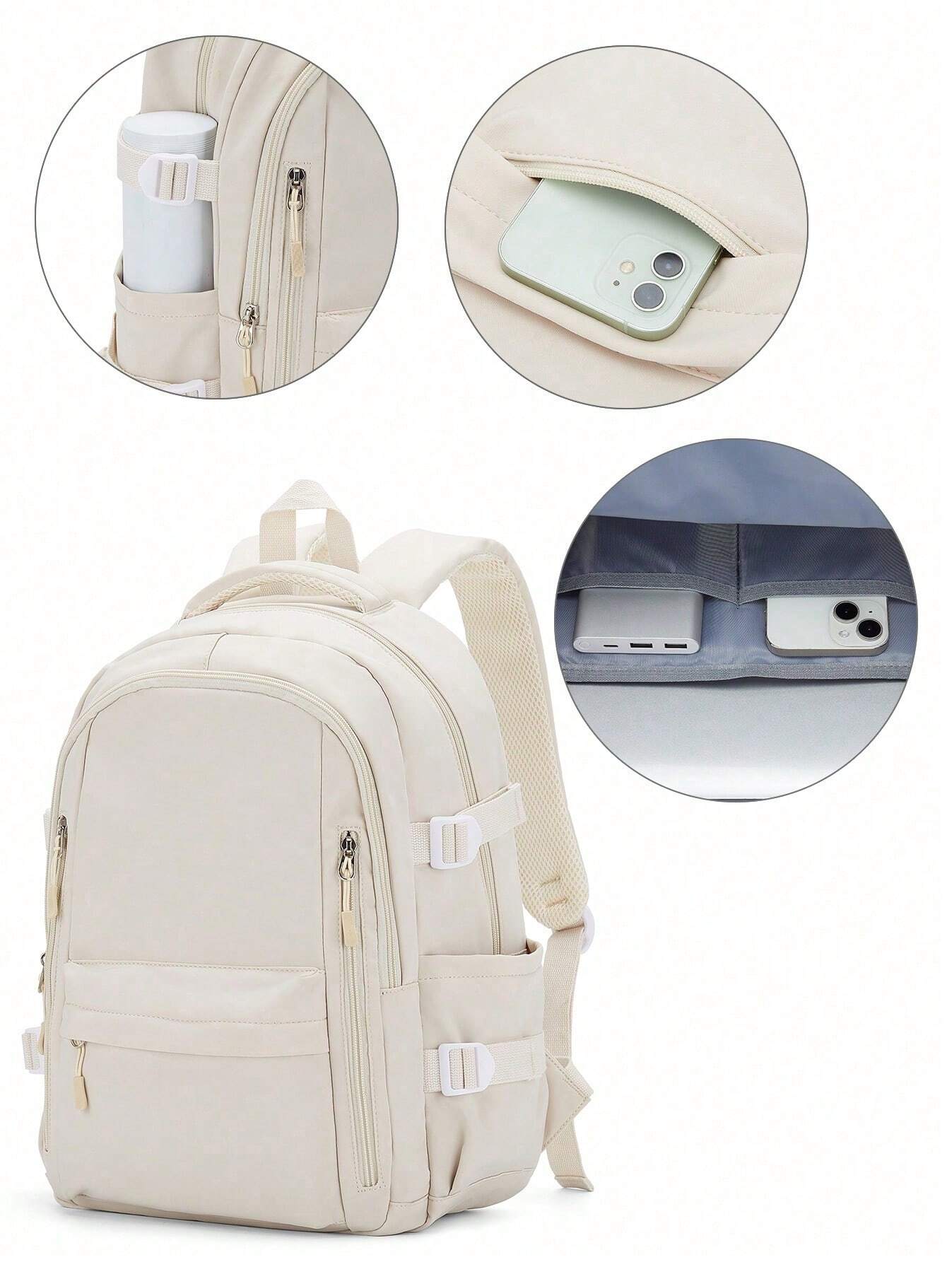 Wodoodporny damski plecak z kieszenią na laptopa – pojemna i praktyczna torba szkolna