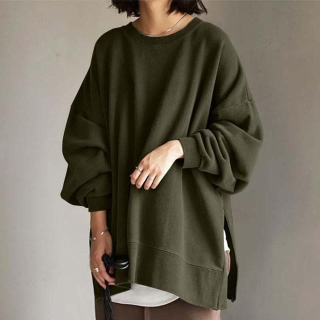MAEVE | Oversized Sweter z Okrągłym Dekoltem – Stylowy i Wygodny