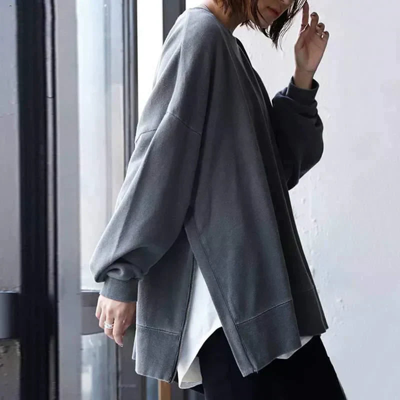 MAEVE | Oversized Sweter z Okrągłym Dekoltem – Stylowy i Wygodny