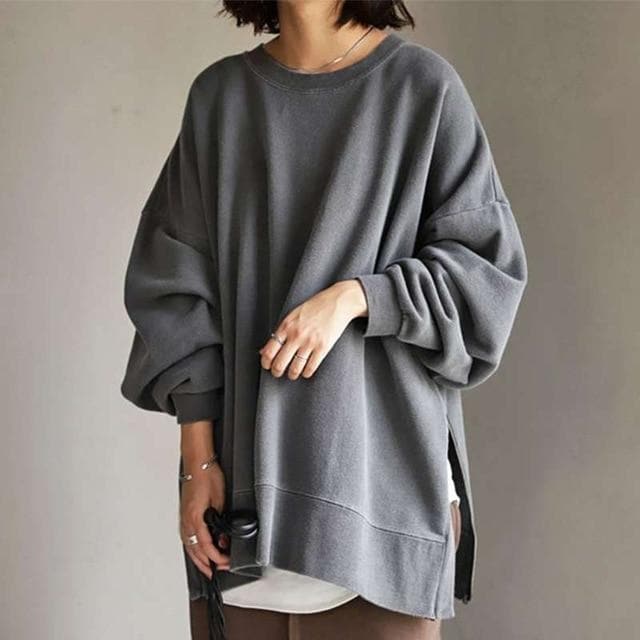 MAEVE | Oversized Sweter z Okrągłym Dekoltem – Stylowy i Wygodny