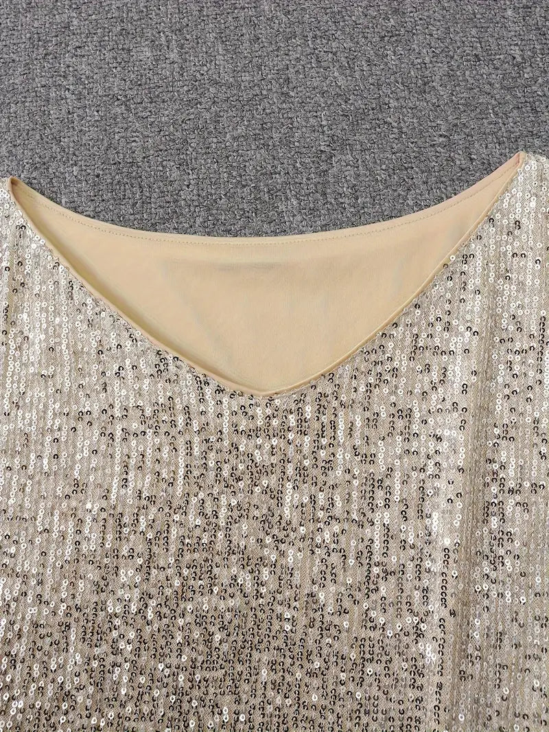 NOVA | Lśniąca sukienka mini na jedno ramię – Stylowa i kusząca