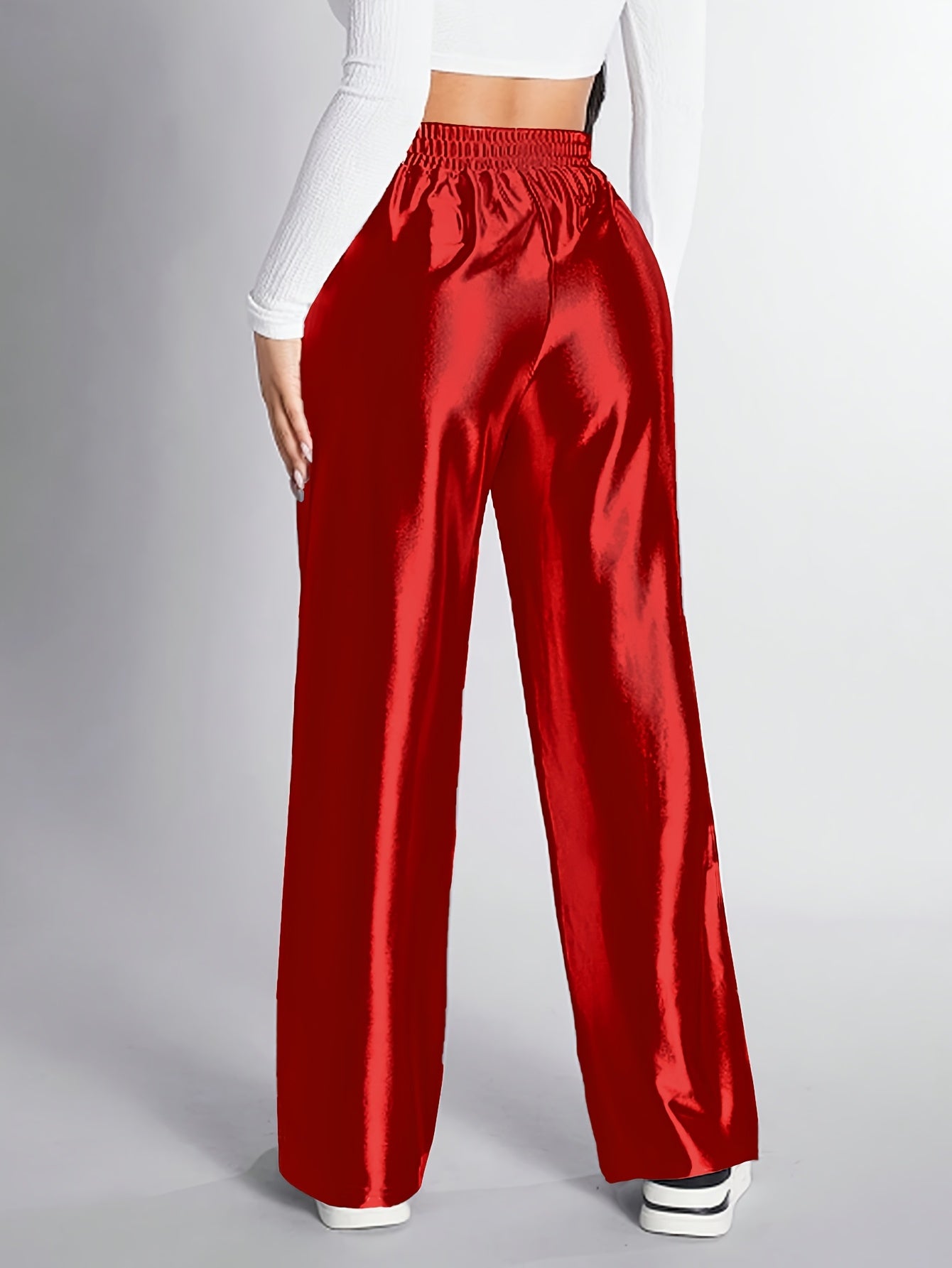 Spodnie Naomi | Stylowe spodnie z wysokim stanem i szerokimi nogawkami