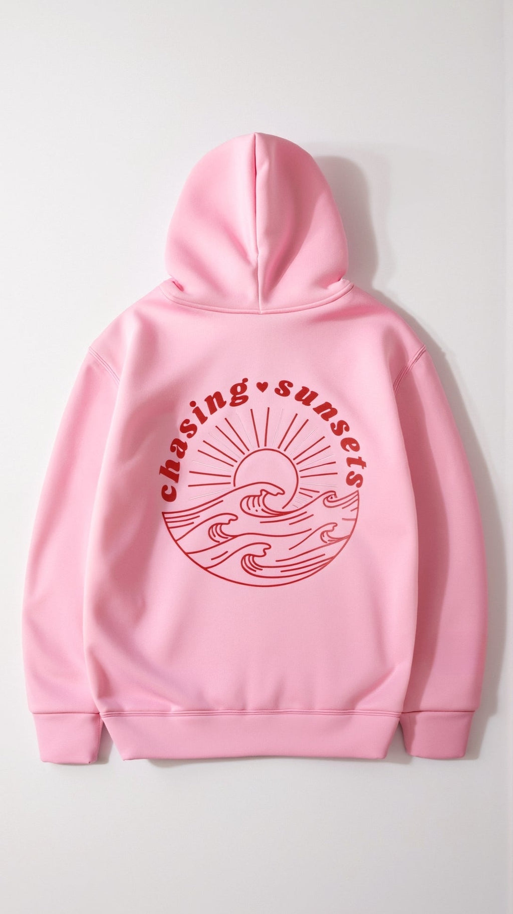 Damska bluza z haftowanym wzorem na plecach | Wygodny kangurek z kapturem