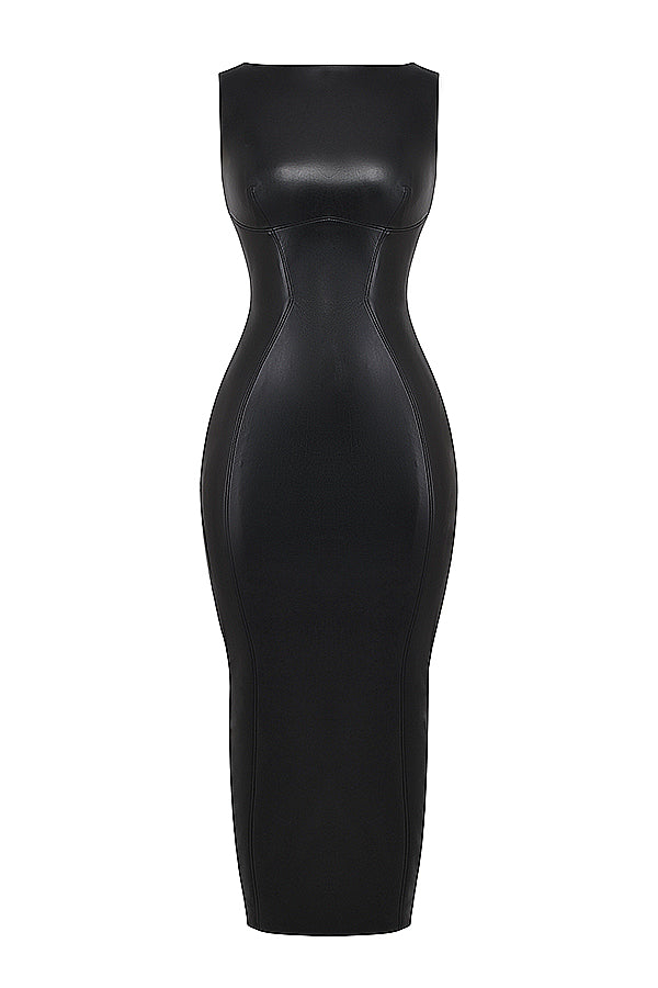 Selena | Wegańska Sukienka Bodycon Maxi – Odważna i Elegancka