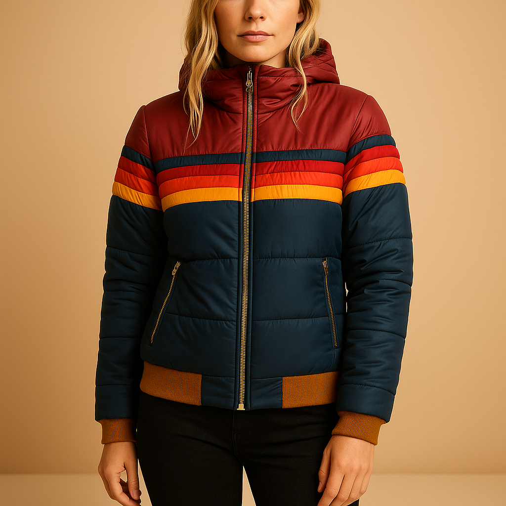 Damska kurtka zimowa z kapturem – Ciepła pikowana kurtka damska z</h2>