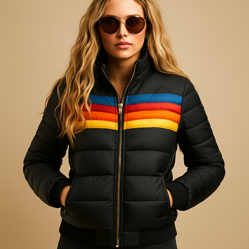 Damska kurtka zimowa z kapturem – Ciepła pikowana kurtka damska z</h2>